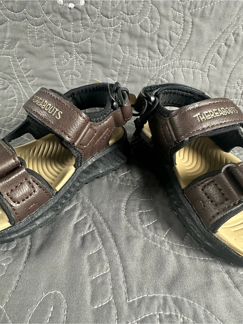 Thereabouts Toddler Boys  Lil Gulf Brown Strap Sandals NWT Size Toddler 6